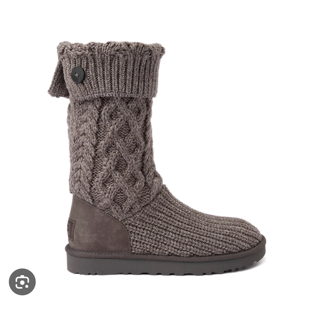 UGG Black Knit Boots